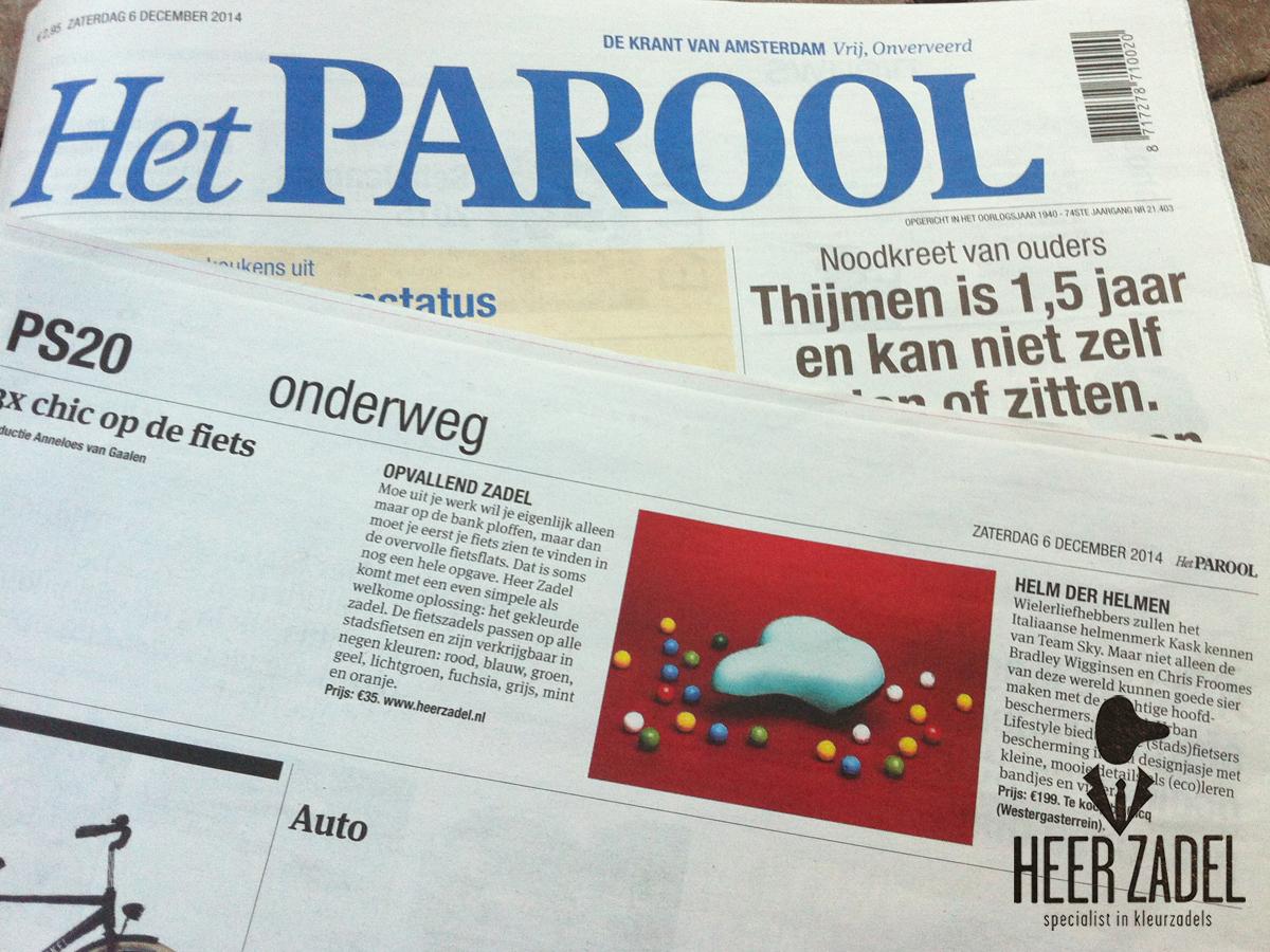 HeerZadel's tweet photo. In @parool getipt: de #HeerZadel kleurzadels, een simpele oplossing voor het terugvinden van je fiets! #parool #fiets http://t.co/9FvzJlwjAS