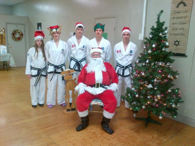 KickingOurWay's tweet photo. Santa is visiting the dojang for muffins this morning :). http://t.co/BmGfwBvgZy