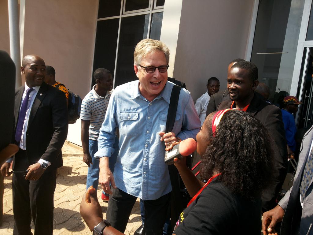 Coal_City's tweet photo. Don Moen wearing Shirt others wearing Suit in this hot weather "@HotrWordhouse: Don Moen Just arrived 042! #GME2014 http://t.co/NEgGYWFxrW"