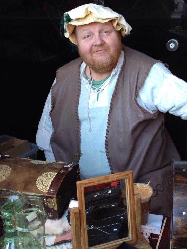 This is Chad, who is famous in Norwich as the face of our Medieval Christmas Market. On today until 4 pm, Sun 10 - 4.