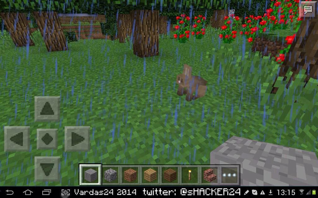MCPEUpdateZ_'s tweet photo. MCPE Concept :-
BUNNY &amp; RAINS !! Will this happen on MCPE 0.11.0 or above??

RT - Yes!
FAV - No! http://t.co/y45hOMbWU9