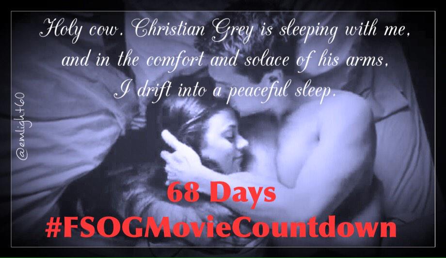 emlight60's tweet photo. 68Days #FSOGMovieCountdown "Sleep, baby," he whispers &amp; I feel his nose in my hair as he inhales deeply. @AnaRSteele http://t.co/8mBnLCIr50
