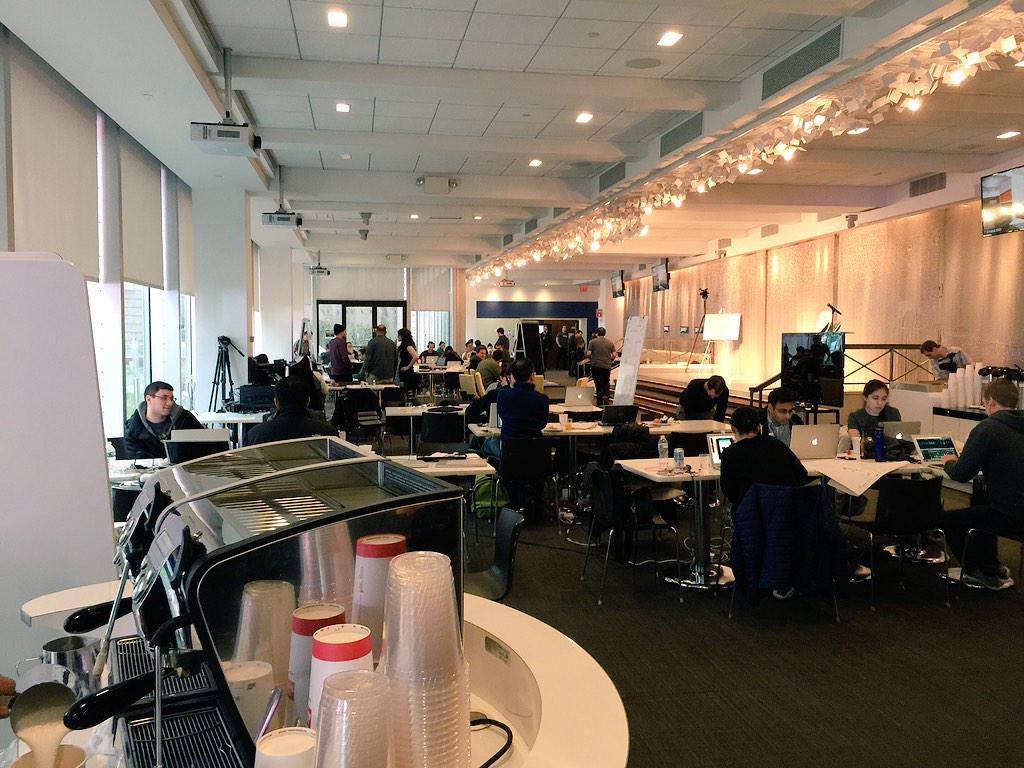 all_lucca's tweet photo. O lot of midnight oil burned, Viacom hackatohn Day 2 #hackvia http://t.co/nAtr2gH6Qa