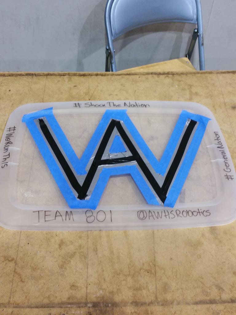 AWHSrobotics's tweet image. Sometimes you have to make something out of nothing!