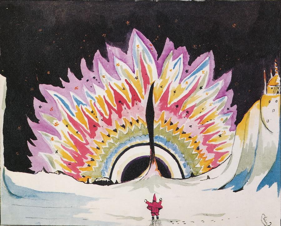 Fennec_Arts's tweet image. Father #Christmas Letter 1926: &apos;&apos;he turned on the Northern Lights for two years in one go.&apos;&apos; #Tolkien #illustration