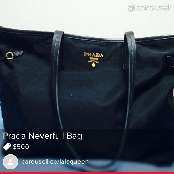 Lala on Twitter: Selling Prada Neverfull Bag $500   #carousell @thecarousell  / X