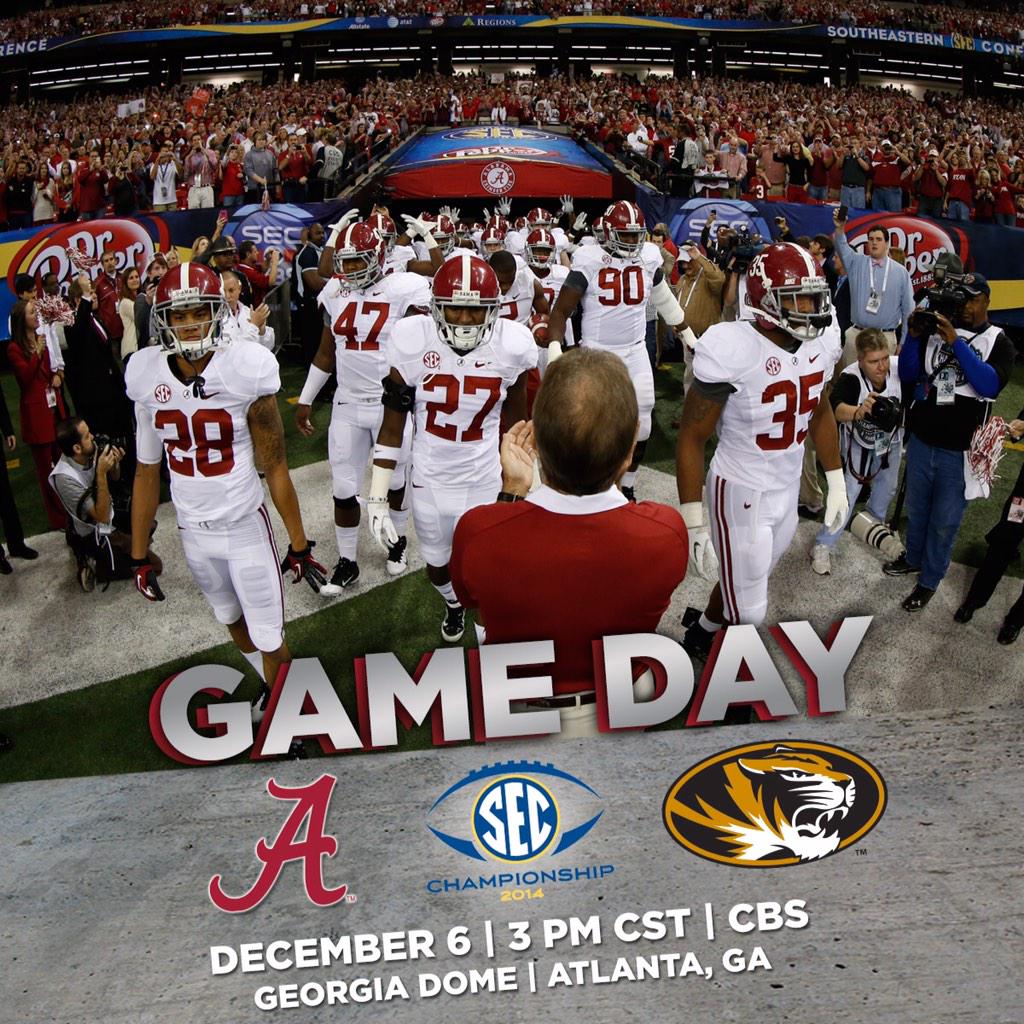 Alabama Athletics on Twitter: "It's GAME DAY! @AlabamaFTBL takes on
