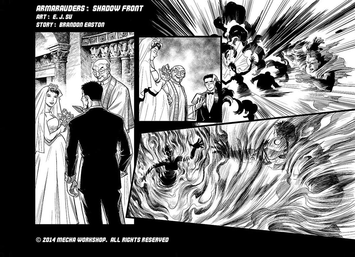 armarauders_jp's tweet photo. #Armarauders: #ShadowFront は制作中のコミックです。 IDW社のトランスフォーマーで活躍した E.J. Su を原画に、脚本にサンダーキャッツのBrandon M. Easton を迎えました。 http://t.co/Pn1jDTw2Ys