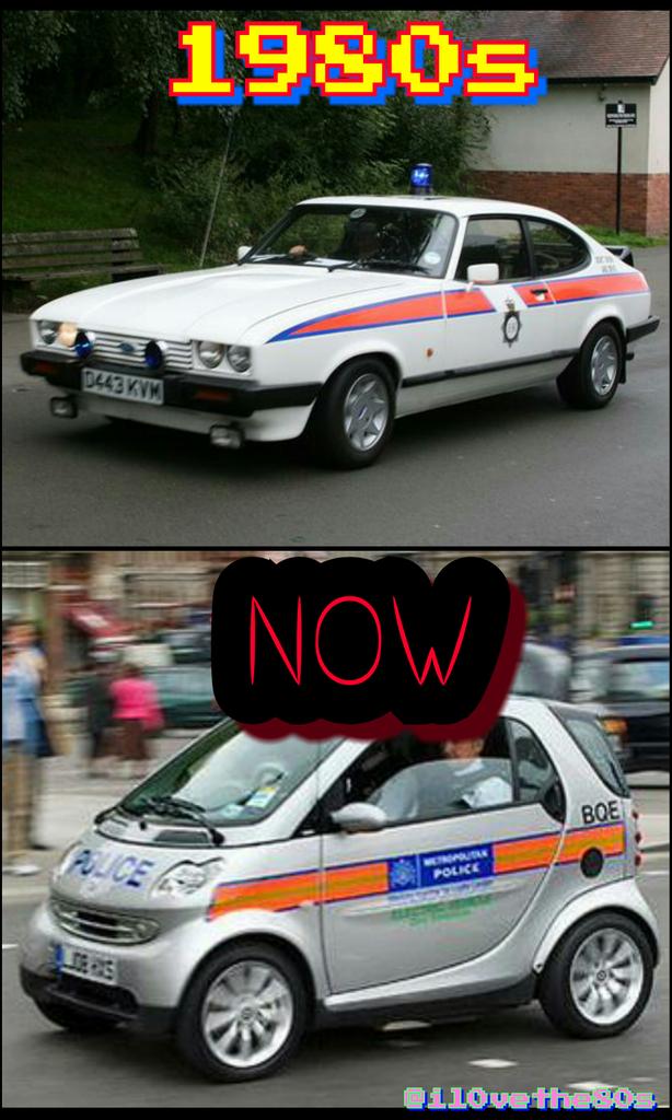 Which cop car do you prefer? Retweet for 1980s Favourite for NOW