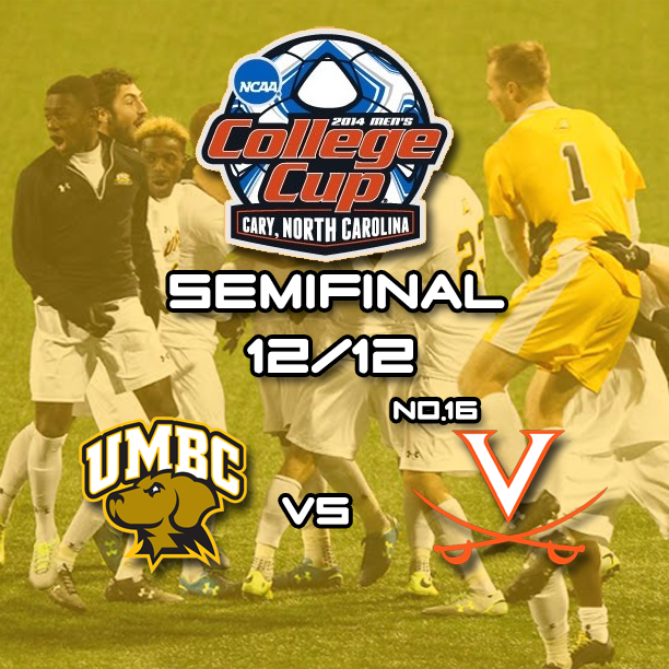 .<a href="/UMBCMensSoccer/">UMBC Men's Soccer</a> will face No.16 Virginia in the NCAA College Cup Semifinals on 12/12 #CTMOS #AEpride #RoadWarriors