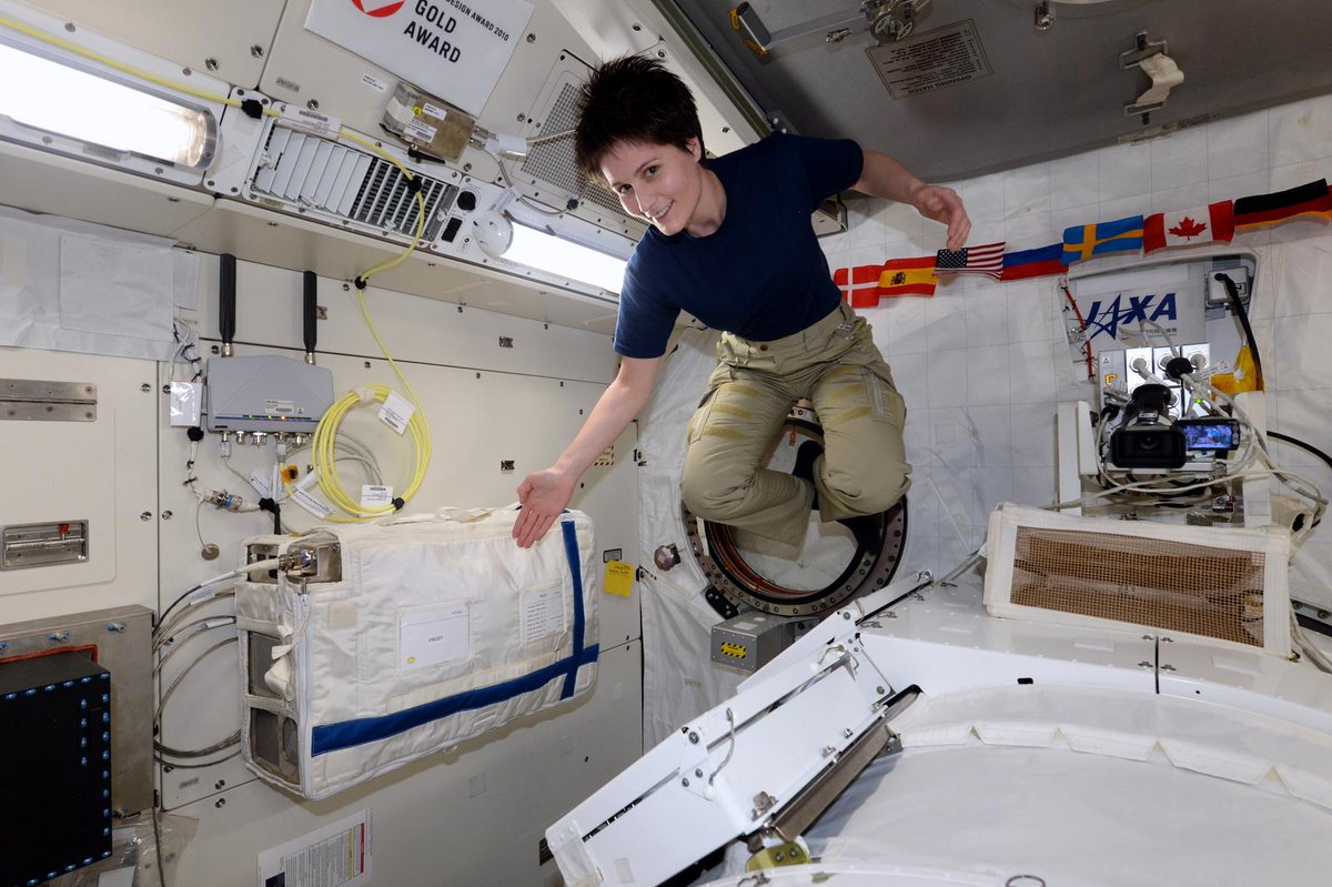 Look what I found – a Finnish flag on the #Space Station. Happy Independence Day #Finland! Hope to visit one day.
