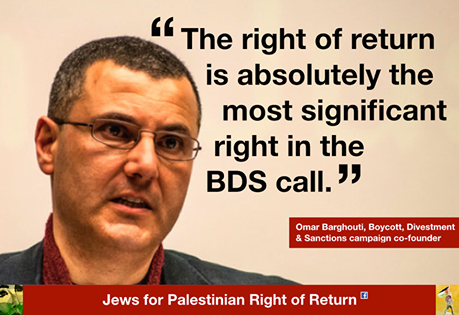 "El Derecho al Retorno es absolutamente el derecho más significativo para el llamamiento del #BDS" #Palestina