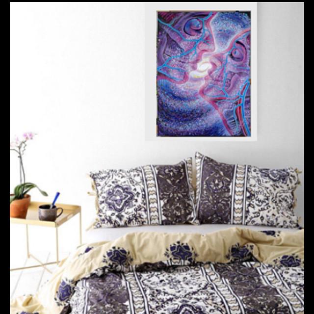 CurateApp's tweet photo. "Cosmic Kiss" by Alex Grey in @Tribe13Gallery on @CurateApp! #curateapp #tribe13gallery #scopeartshow #MiamiArtWeek http://t.co/JypPGb7Gqs