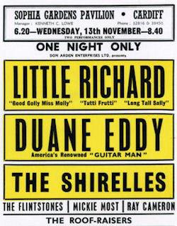 .Happy Birthday to Little Richard. We celebrated at Wembley in 92, and a few years earlier in 63. He tore it up! 