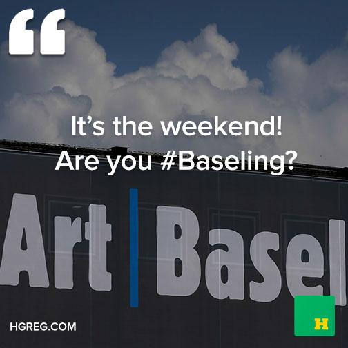 hgregauto's tweet image. Have a great weekend! #ArtBasel #Baseling #WeekendFun #HGreg