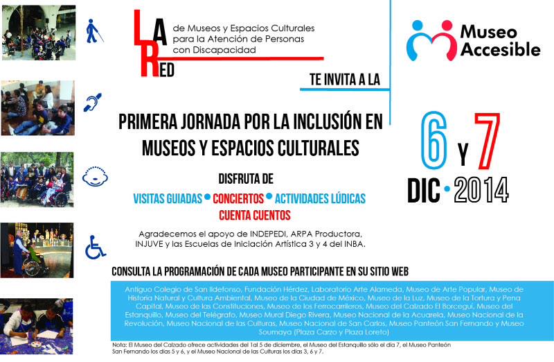 CasadelCineMx's tweet photo. Aprovechen este fin y vayan a la Jornada de Inclusión @bellasartesinba @ArteAlameda @MuseoMural @museo_sancarlos http://t.co/uRBfQUrqpA