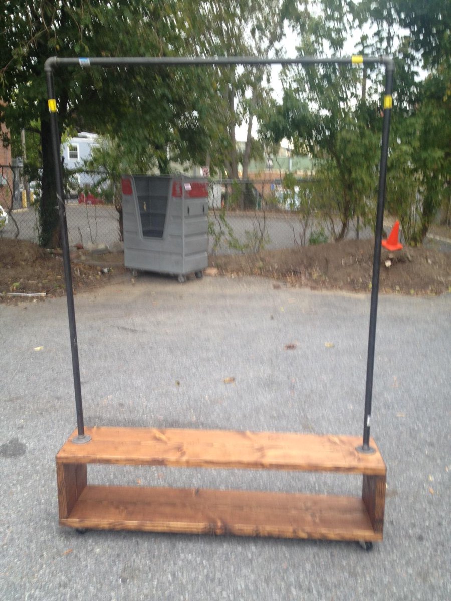 UrbanHomeOffice's tweet photo. CoolRack!! garment raw before customer gets the piece! and after! http://t.co/vVD09f9KQ1