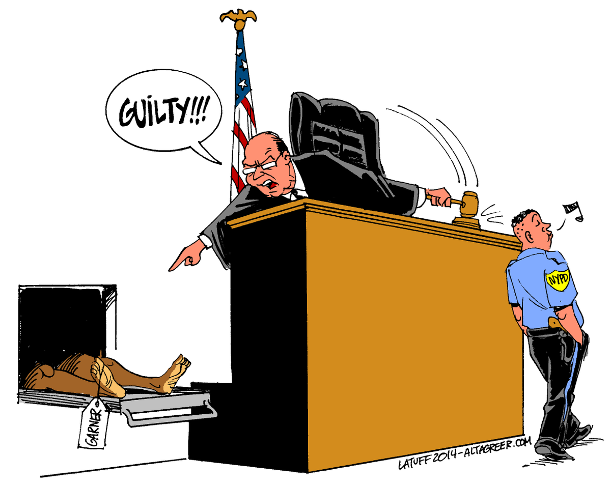LatuffCartoons's tweet photo. Please, RT! #EricGarner murdered AGAIN in New York, via @al_tagreer http://t.co/ti8Uhr7L1Z