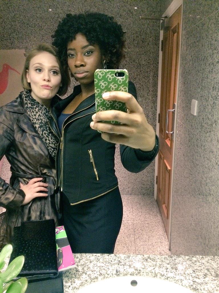 Dani_Moseley's tweet photo. Love my bestie @theabeyleveld CONGRATULATIONS on your award goregous! #youEarnedIt #BathroomAntics http://t.co/Jg9iJ0EQk4