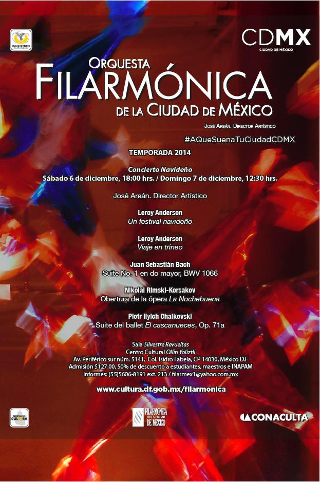 ManceraMiguelMX's tweet photo. Los invito a asistir al Concierto Navideño que ofrecerá la @OFCM este 6 y 7 de diciembre #mm http://t.co/rYrmMjPPrs