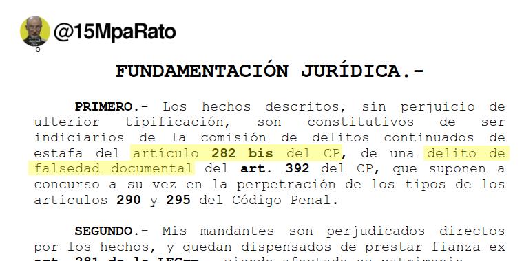 AlfaSchz's tweet photo. Solo @15MpaRato incluyó el Art 282 bis en #QuerellapaRato que ahora confirma el informe del BdE
#L6NBankia http://t.co/DO58DQPwwJ