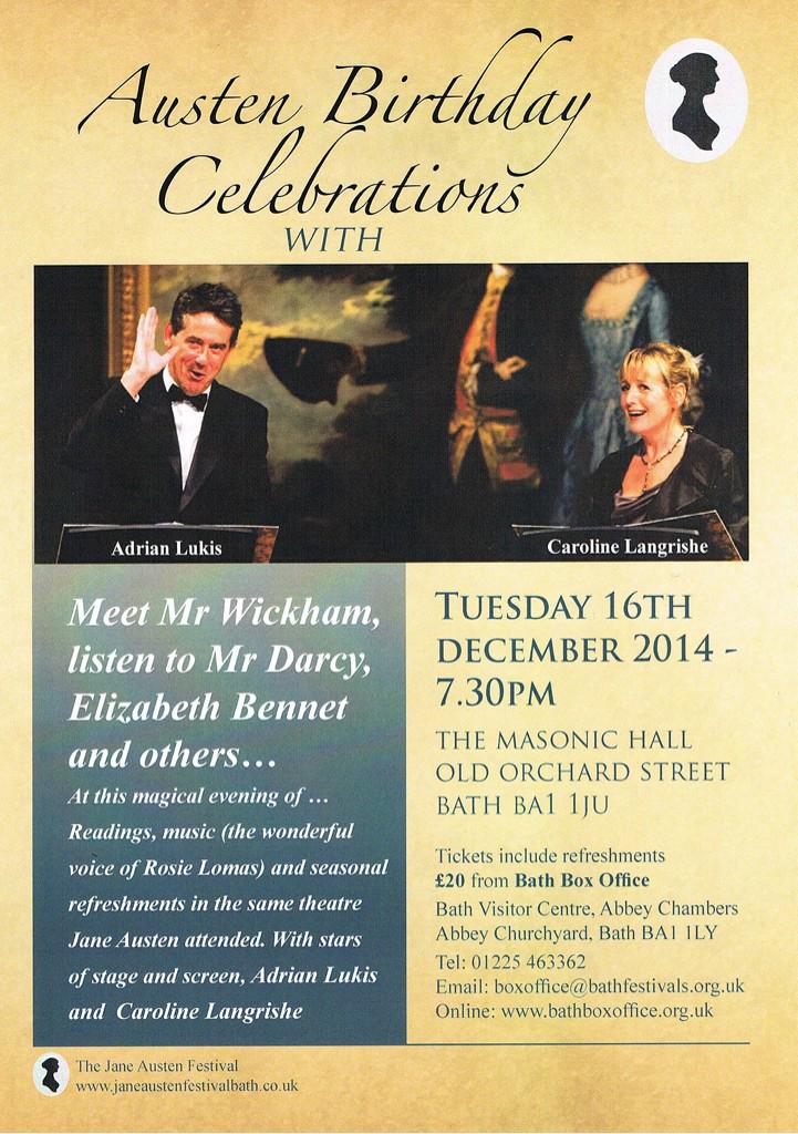 "Mr. Wickham was the happy man towards whom almost every female eye was turned..."

bathboxoffice.org.uk/whatson/austen…