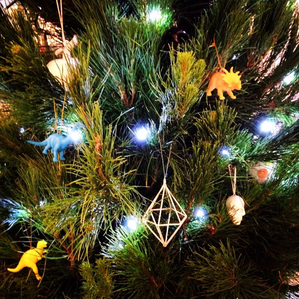 NatBridgewater's tweet photo. Nothing says Christmas like dinosaurs and skulls... http://t.co/HQHbeWm69H