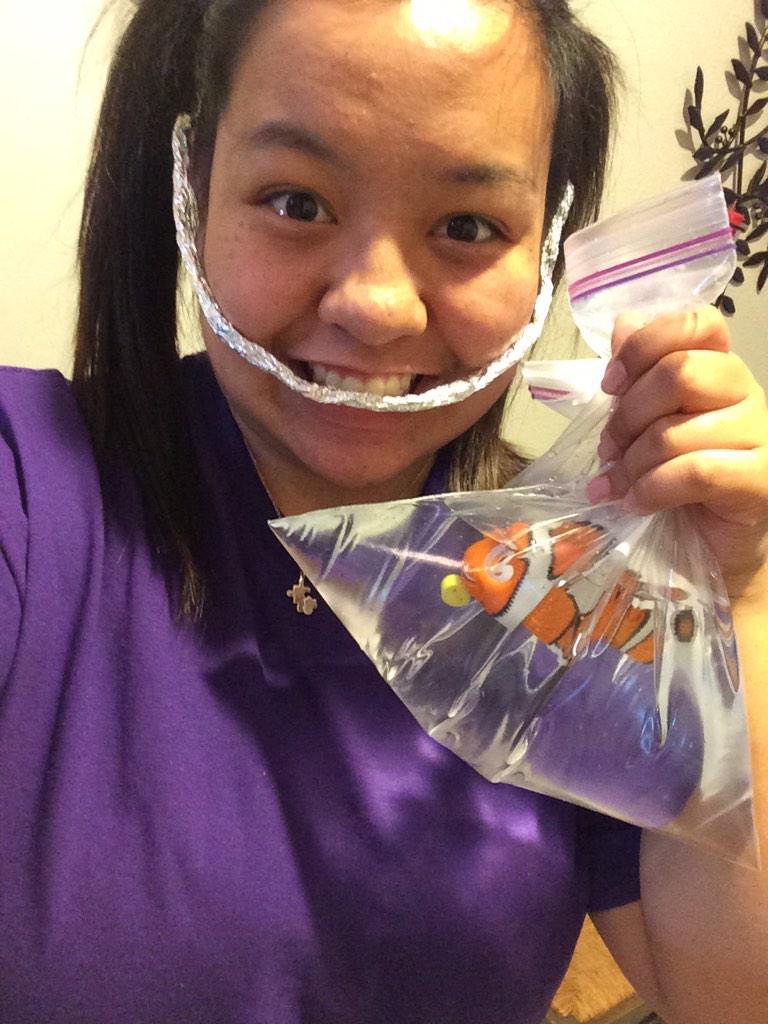 jackiebear54's tweet photo. Oh yeah. I was Darla from finding nemo 😂😂😂😂 #FISHYYYYY http://t.co/C3KiMd2szr