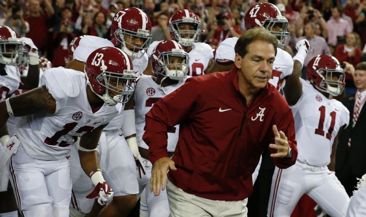 CollegeGameDay's tweet photo. Roll Tide! 

No. 1 Alabama claims the SEC Championship as the Crimson Tide defeat No. 16 Missouri 42-13. #BAMAvsMIZZ http://t.co/GbIEZxYOHO