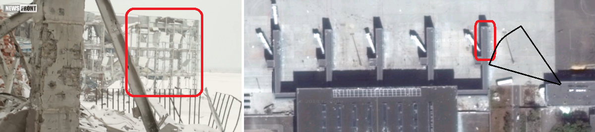 JulianRoepcke's tweet photo. #Analysis #Map
Propaganda or not  Latest Russian video shows,they were/are in #Terminal_2, 50 meters from #Terminal_1 http://t.co/Zq11aNfPBs