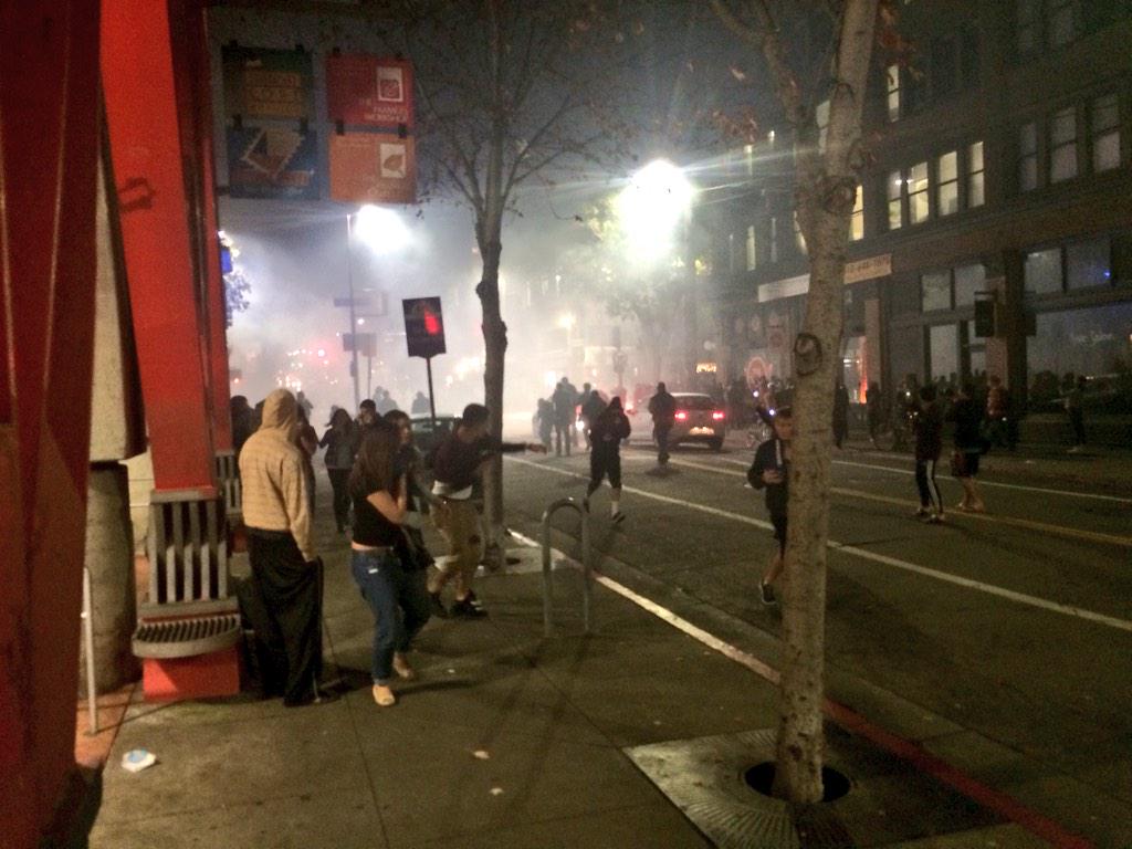 The looting begins in Berkeley and Oakland