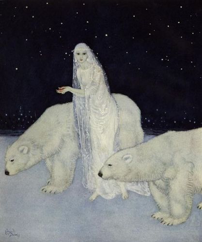 Fennec_Arts's tweet image. &apos;&apos;Everything about her was white&apos;&apos; -- Edmund Dulac #watercolor #illustration