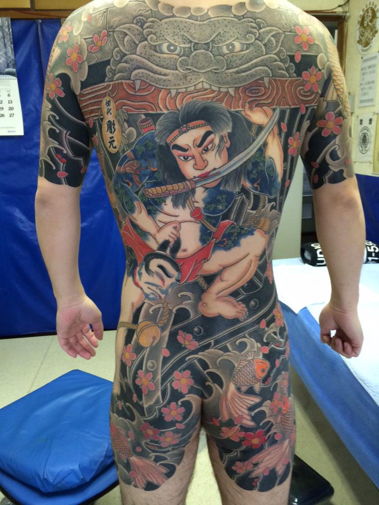 hgtattoo72's tweet photo. 水門破り。#刺青 #Tattoo #福岡 #焼肉 #japanesetattoo #japan #horigen #hgtattoo #初代彫元 http://t.co/tvZdYSVEfk