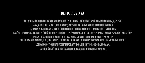 Ide bikin slideshow; slide bagian daftar pustaka dibikin kayak credit scene film