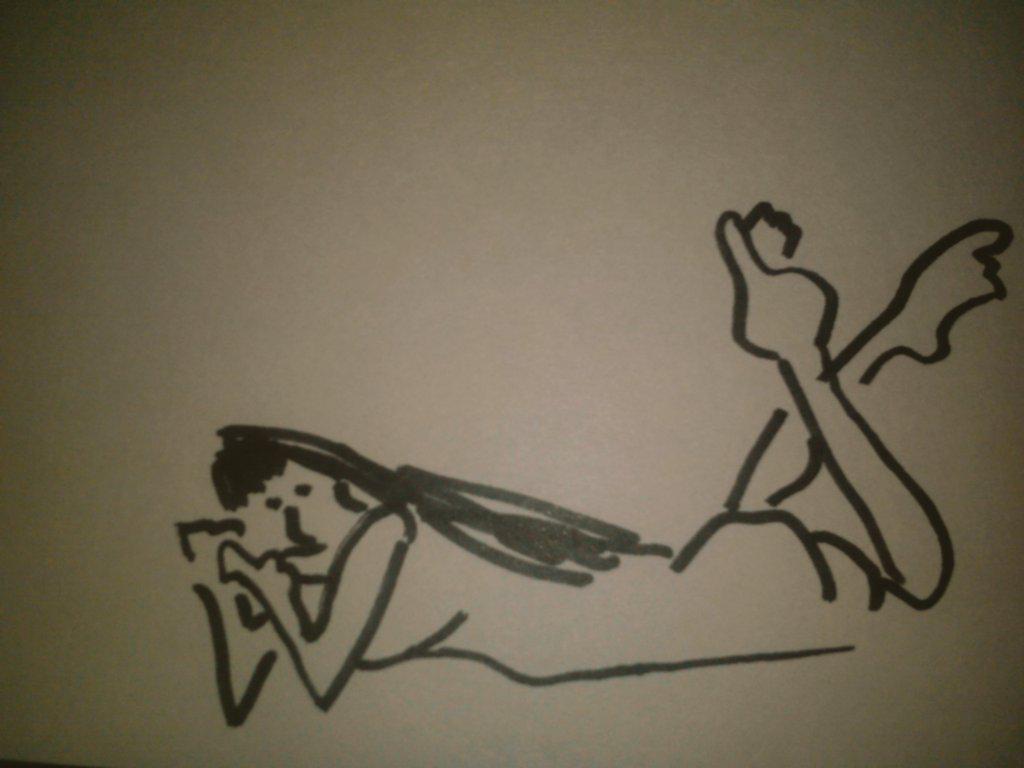 BabePernick's tweet photo. "This is a self portrait of me lounging naked" -pern #babestatus http://t.co/yzlNh0qYzi