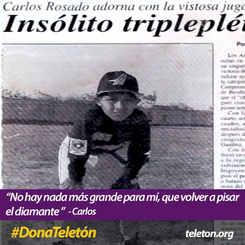 TeletonMexico's tweet photo. Ve la historia de Carlos y su sueño de volver al diamante hecho realidad. #SonríedeCorazón http://t.co/2mxxa67XDq
