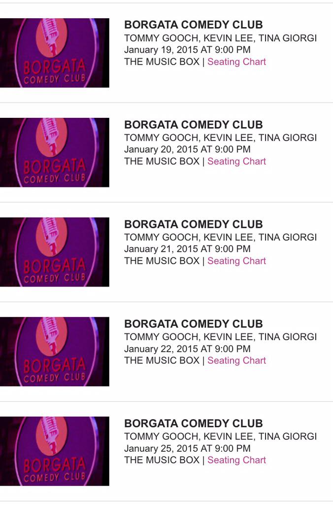 Borgata Comedy Club Seating Chart