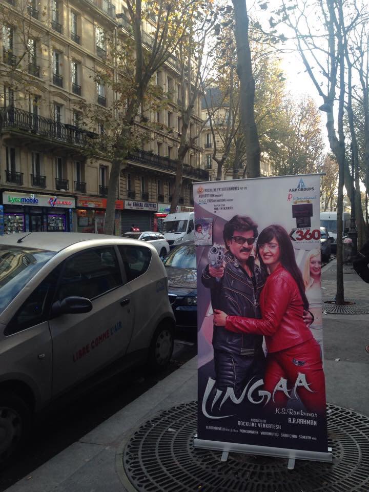 kolly360's tweet photo. #LingaaMania in Paris | Promotions at its maximum for Thalaivar #Rajinikanth
#Lingaa Day-5 http://t.co/knC895EQu3