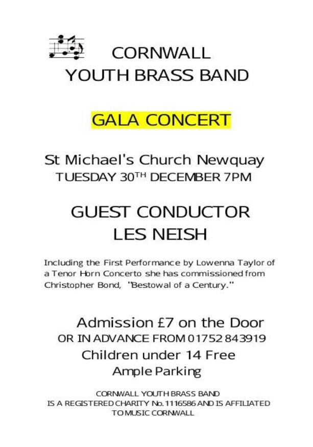 TheCYBB's tweet image. Not long now! We hope to see you all at our gala concert with @LesNeish on the 30th December! #greatprogramme