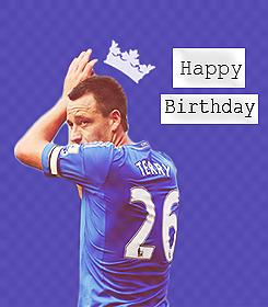 Happy Birthday to a Chelsea Legend and Captain John Terry.  