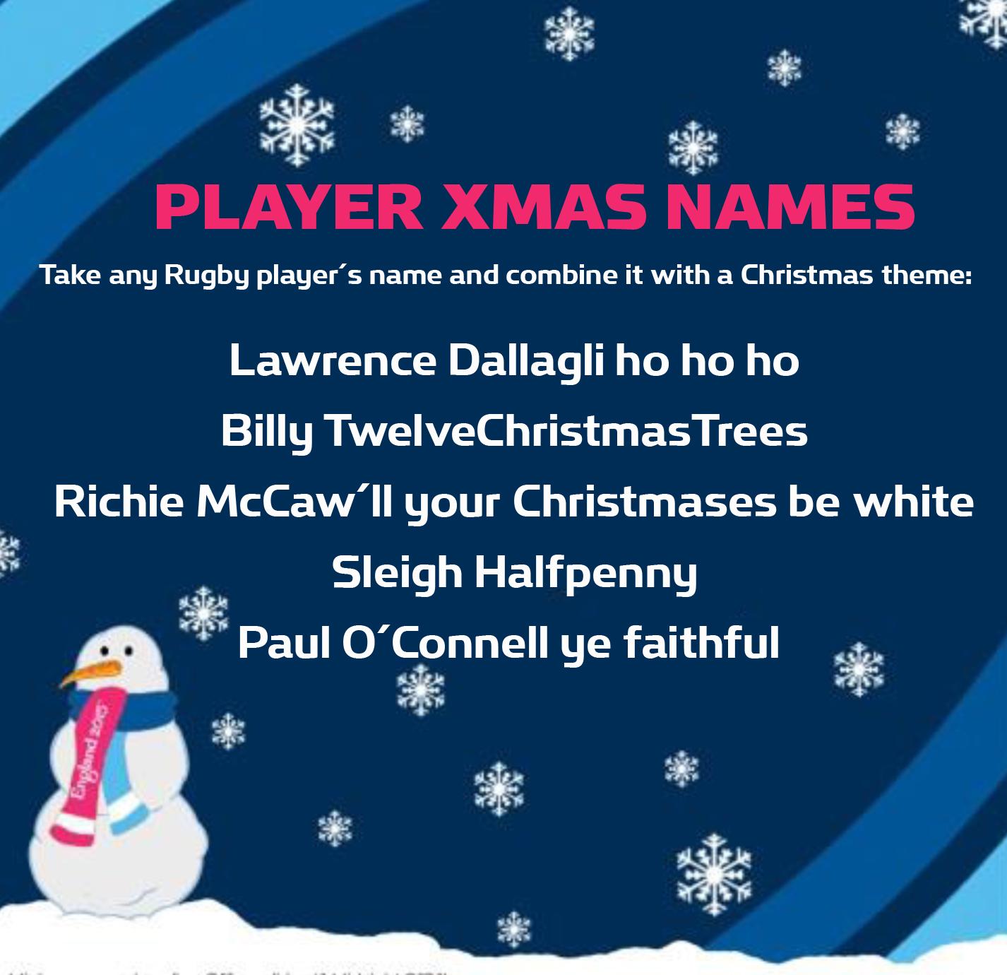 Rugby World Cup on Twitter "Advent calendar day 7 take any player's