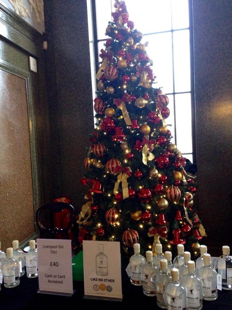 LiverpoolGin's tweet photo. Back at @SGHLpool Winter Arts Market, feeling v.festive! Selling Liverpool Gin by the bottle. #christmasgifts #WAM14 http://t.co/tbZZGkhBB7