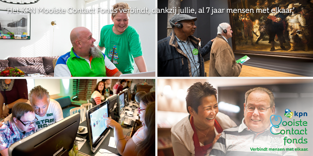 Het KPN Mooiste Contact Fonds bedankt alle KPN-vrijwilligers die zich jaarlijks inzetten #nationalevrijwilligersdag
