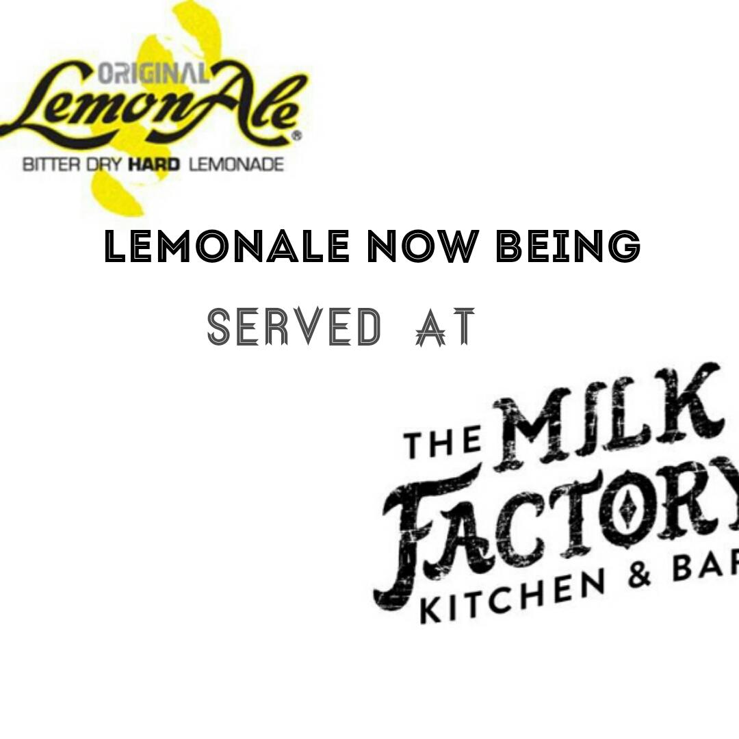 Lemonalelover's tweet photo. LemonAle now being served at The Milk Factory! #hard #dry #notforbabies #drynotsweetsorrynotsorry http://t.co/sPZqNGLS4z