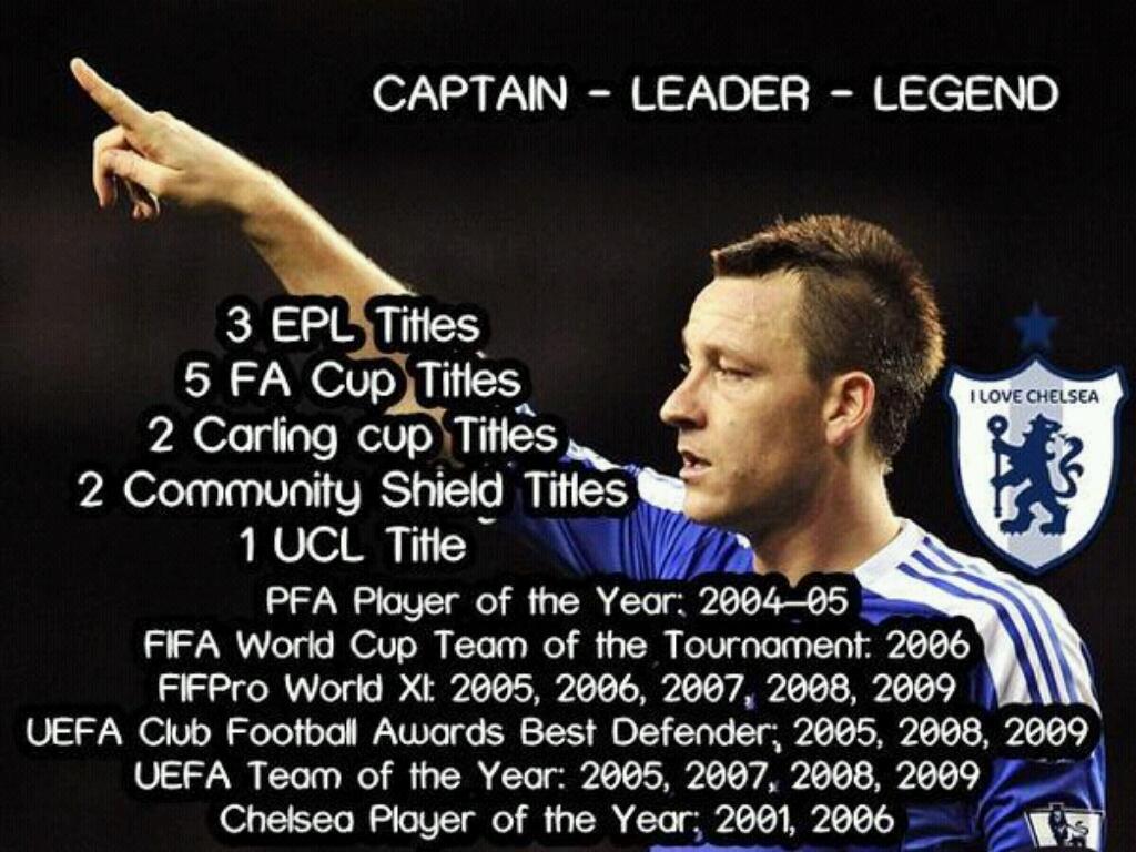 Happy Birthday John Terry! Captain. Leader. Legend. 