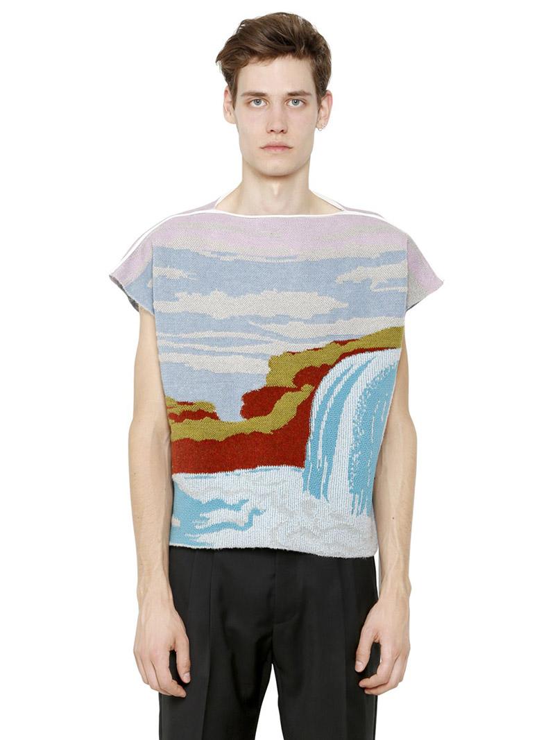Fuckingyoung's tweet photo. Landscape Wool Blend Sweater by @JW_ANDERSON #FYLOVES http://t.co/ZQgxUHS1x0 http://t.co/fUHqHFplO1