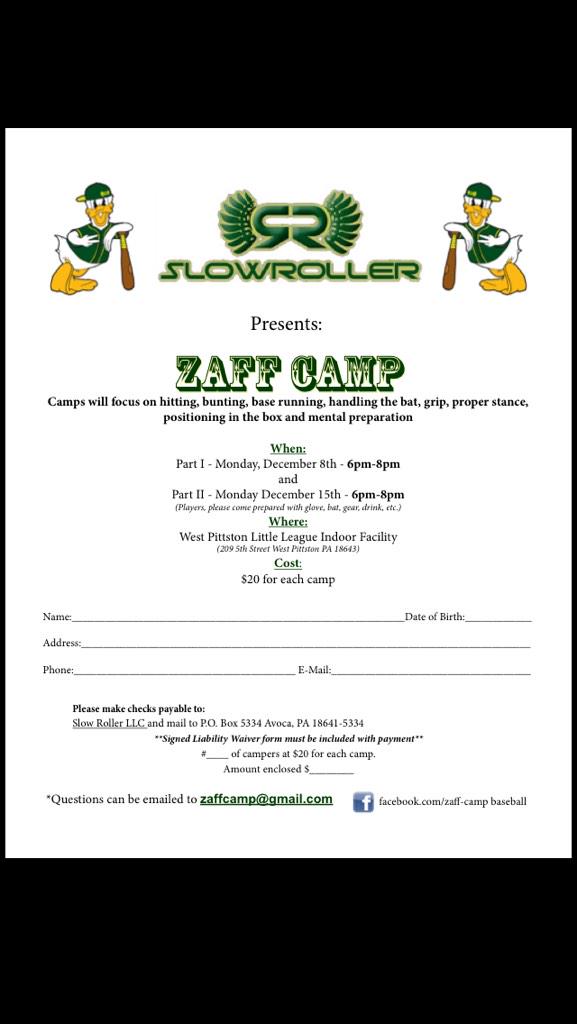 slowroller5's tweet photo. DON'T MISS our debut camp opportunity this week! SIGN UP TODAY! http://t.co/NnK57Njlg9