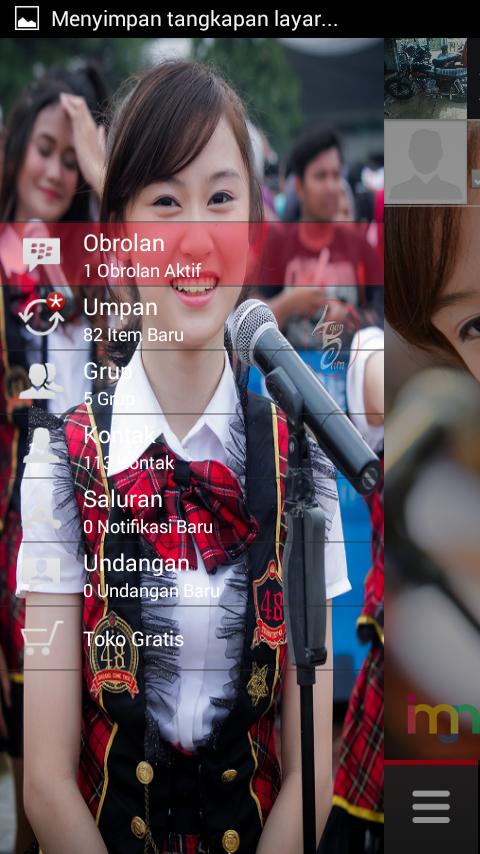 MichellisTone_'s tweet photo. Admin habis edit bbm temanya @C_MichelleJKT48 ada yg mau gak. hehehe nih previewnya.  pict by: @imajineshon @AganSam http://t.co/gpFmrai2Rb