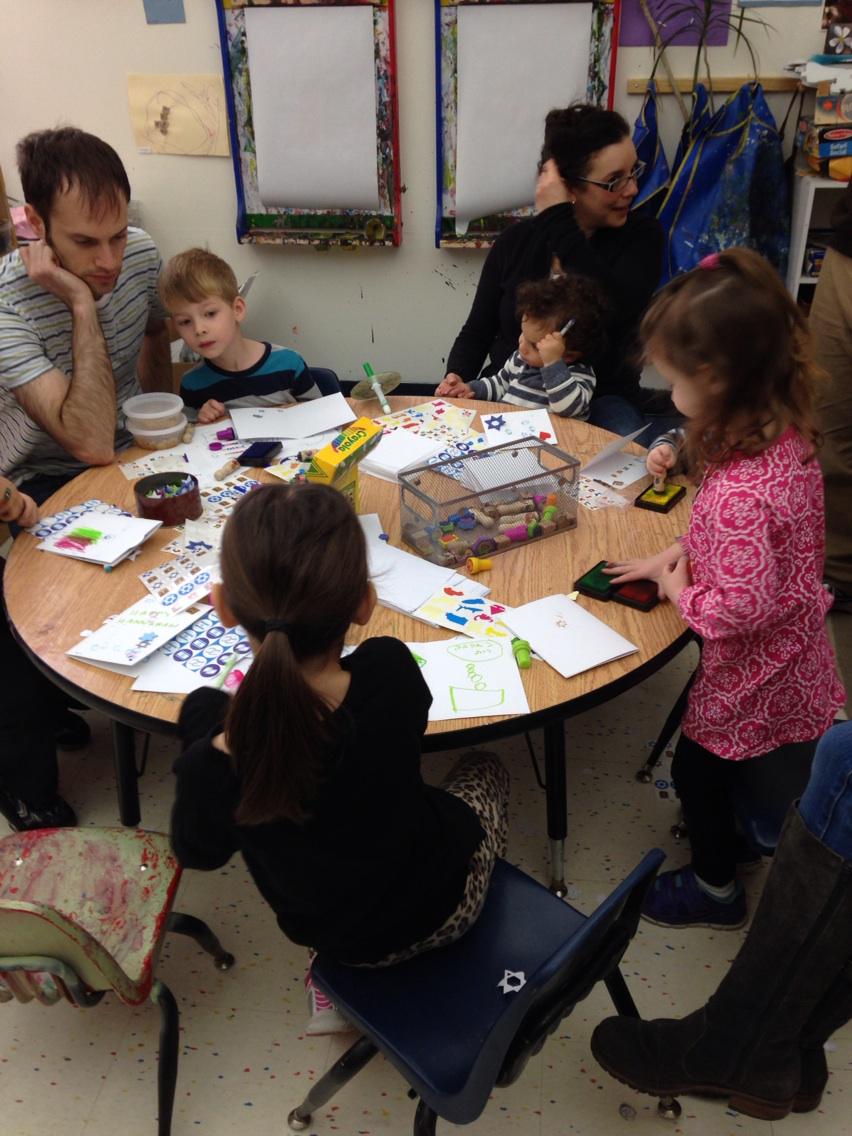 Who says there are no young Jewish families in the city? Over 30 families so far celebrating Hanukkah!