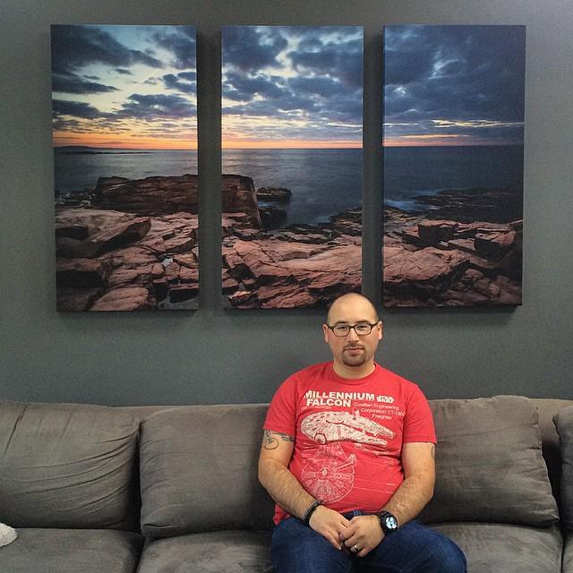 scottwyden's tweet photo. New canvas trio hung #photocrati #APCub #nxnw2014 http://t.co/uptNP01pIy http://t.co/9BgnfuW6ER